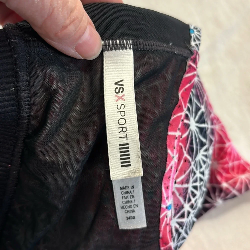 VSX Sport Women Sports Bra Multicolor Crossback Pullover Adjustable Strap 34DD - Picture 8 of 10